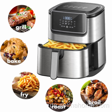 2021 new design 2 cooking zoom air fryer Touch Screen home appliances electric deep fryers No Oil Air Fryer With Nonstick Basket